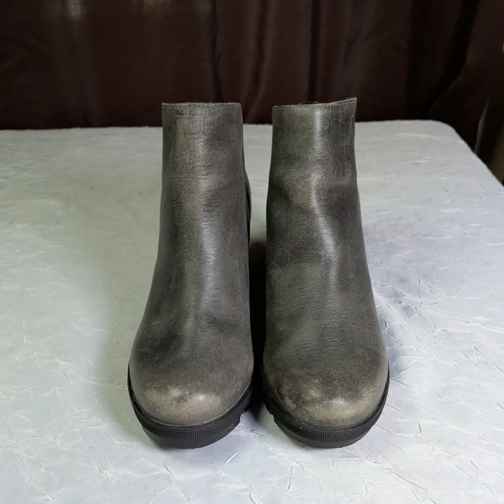 Sorel Womens Joan of Arctic II Wedge Boots Womens Size 7.5 Waterproof Gray Boho